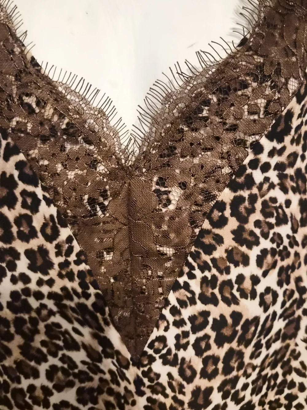 MELROSE and MARKET Women's Leopard Print Cami Tank Top with Lace Trim (Size 3X)